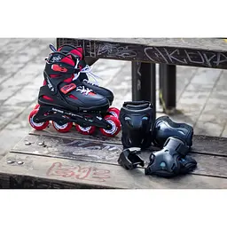 Ролики Rollerblade Fury Combo 29-33 Чорний-Червоний - мініатюра 2