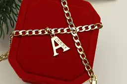 Кулон Xuping Jewelry літера А 1,5 см золотистий - мініатюра 2