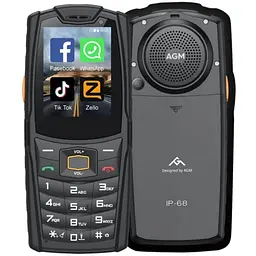Смартфон AGM M7 Pro 2/16GB Black Russian keyboard Global