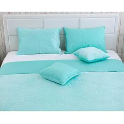 Декоративне покривало Руно VeLour Tiffany, 220x150 см, м'ятний (360.55_Tiffany) - мініатюра 2