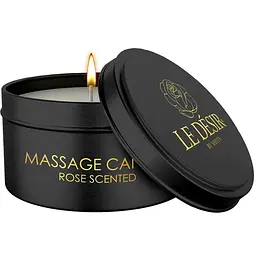 Масажна свічка Le Desir Erotic Massage Candle Rose Scented 100 г SHOTS 70360021571 104708