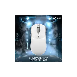 Мишка Ajazz AJ139 V2 MC Wireless/Bluetooth/USB White (AJ139-V2-MC-W) - мініатюра 11