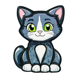 Дитячий пазл-вкладиш "Котик" PuzzleOK Puz-22958, 13 елементів