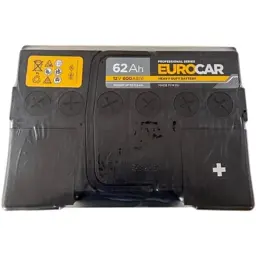 Акумулятор автомобільний EUROCAR 6СТ-62АЗ (0) (-/+) (L2) 600А12V (E) - мініатюра 3