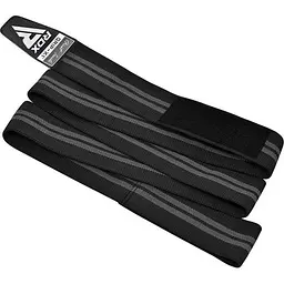 Бинти на коліна KR11 GYM Knee Wrap RDX Inc Limited WAH-KR11BG, Black/Grey - мініатюра 3