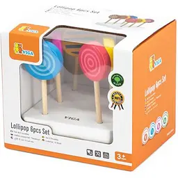 Набір іграшкових льодяників Viga Toys 6 шт. (44529) - мініатюра 5