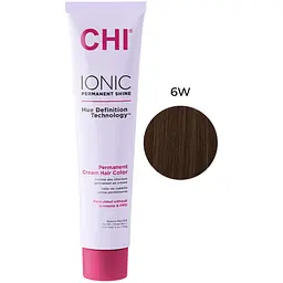 Крем-фарба для волосся CHI Ionic 6W світлий теплий коричневий професійна безаміачна 85 г - мініатюра 2