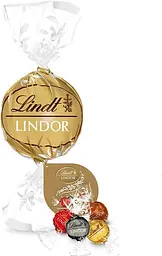 Подарочный набор конфет Lindt Lindor Maxi Boule Praline di Cioccolato al Latte Fondente Bianco 44шт 550 г