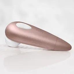 Вакуумний стимулятор клітора Satisfyer Number One золотий - мініатюра 7