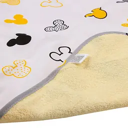 Багаторазова непромокальна пелюшка Еко Пупс Eco Cotton Мишки Міккі 90х65 см біла - мініатюра 2