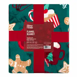 Плед Ardesto Christmas Flannel 160х200 см 100% поліестер різдвяні смаколики pbe0050458 - мініатюра 2