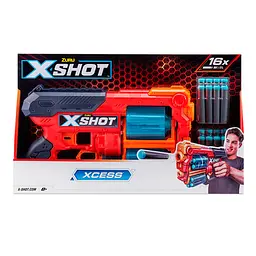 Скорострільний бластер Zuru X-Shot Red EXCEL Xcess TK-12 16 патронів (36436R)