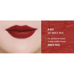 Губна помада Beauty of Majesty BOM My Lipstick #810 My Brick Red 3.5 г - мініатюра 7