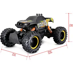 Машинка іграшкова на радіокеруванні Maisto Tech Rock Crawler чорна (82746 black) - мініатюра 16