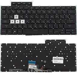 Клавіатура для ноутбука ASUS (FX516 series) rus, black, без фрейму, підсвічування клавіш