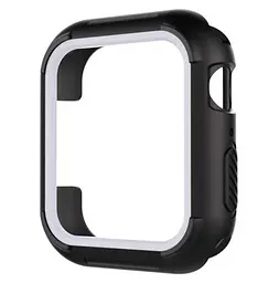 Силіконовий захисний корпус Primo для Apple Watch 40 мм Black/White - мініатюра 2