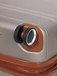 Валіза середня M ABS-пластик Worldline Airtex 629 67×45×27см 74л Шампань - мініатюра 12