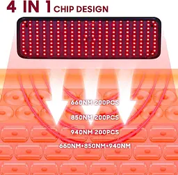 LED лампа Advwin для світлотерапії обличчя та тіла - мініатюра 3