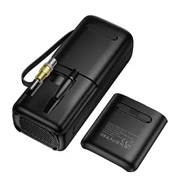 Автомобільний насос HOCO ZP18 Enlighten portable smart air pump Black (6942007673303) - мініатюра 6