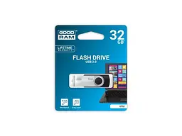 USB флеш накопичувач GOODRAM 32 GB UTS2 (Twister) Black USB 2.0 (UTS2-0320K0R11) - мініатюра 2