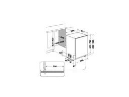 Вбудована посудомийна машина Whirlpool WIO 3O540 PELG - мініатюра 5