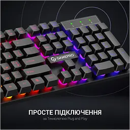 Клавіатура GamePro GK296 USB Black (GK296) [111018] - мініатюра 12