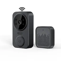 Відеодзвінок дверний Smart Doorbell M8 Wi-Fi бездротовий Чорний 