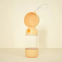 Пляшка-поїлка для собак і кішок Pets Feeder, 2 відділення 400 мл + 185 мл Semi 25,5x9x8 см fit0014729