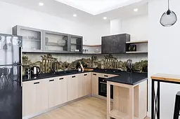 Кухонний фартух Античне місто для кухні наклейка колони вінтаж ретро бежевий 60х300 см Happy Pocket Z180510 - мініатюра 4