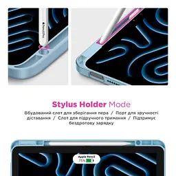 Чохол до планшета Armorstandart Y-Type PEN Samsung Galaxy Tab S9 / S9 FE / S10 FE Blue (ARM85519) - мініатюра 4