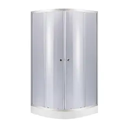 Душова кабіна Lidz Latwa SC90x90.SAT.LOW.GR, скло тоноване 4 мм + піддон Kupala
