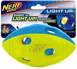 Футбольний м'яч для собак Nerf Dog Rubber Bash з інтерактивним світлодіодом