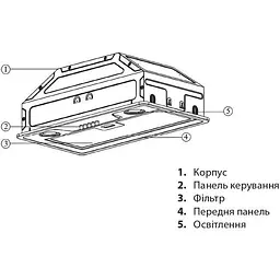 Витяжка вбудована Ardesto HFI-F700MW White [142609] - мініатюра 3