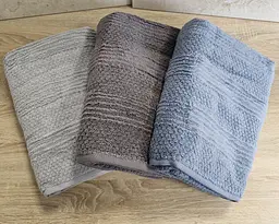Набір турецьких махрових рушників Cestepe MicroCotton Premium 3 штуки 70x140 Nesha щільність 600 г/м2 - мініатюра 4