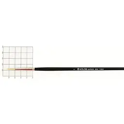 Пензель синтетика кругла Milk 1108R № 1 довга ручка Kolos