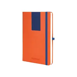 Книга записна Optima Combi-5 А5, тверда обкладинка, гумка, лінія (O20125-05)