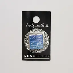 Акварельна фарба Sennelier, полукювета, S4, Кобальт синій (Cobalt Blue)