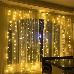 Гірлянда-завіса Зоряний дощ на сонячній батареї, 2м, 190 LED, теплий білий (234576887_298) - мініатюра 3