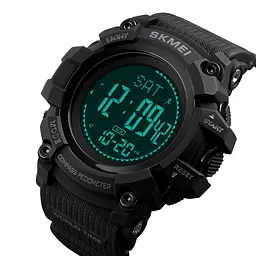 Наручний годинник чоловічий Skmei 1356 Black, 1356BK (12304) - мініатюра 6