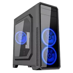 Корпус GameMax G561 Black, без БЖ, Midi Tower, ATX / Micro ATX / Mini ITX, 1хUSB 3.0, 2хUSB 2.0, 3x120 мм LED, 424x200x452 мм - мініатюра 5