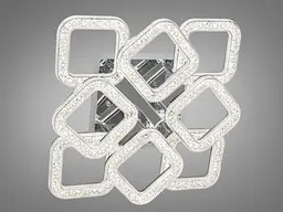Стельовий світильник LED Diasha S2205/4+4HR, 90W, 3200K-6000K, хром, сучасний стиль, з пультом дистанційного керування - мініатюра 3