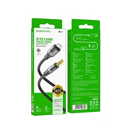 Аудиокабель BOROFONE BL19 Creator digital audio conversion cable iP черный - миниатюра 2