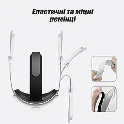 Кріплення-ремінець для VR окулярів Meta Oculus Quest 3 з акумулятором RGB 8000 mAh - мініатюра 9