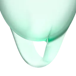 Satisfyer Feel Confident-набір менструальних чаш, 15 мл і 20 мл (світло-зелений) - мініатюра 4