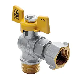 Кран з накидною гайкою Koer 1/2" ГШМ газ кутовий KR.221.G KR0168