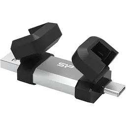 USB флеш накопичувач Silicon Power USB 64G SILICON POWER usb3.2+TypeC Mobile C51 (SP064GBUC3C51V1S) - мініатюра 2