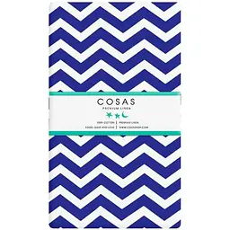 Простирадло Cosas полуторне 155х240 blue zigzag, синій (Зигзаг_синий_25)