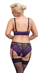 Еротичний комплект BH Set purple/black XL Cottelli 42-22141134051 101762 - мініатюра 4