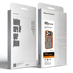 Чохол ArmorStandart Unit-C MagCase SE для Apple iPhone 17 Pro Max Orange Black - мініатюра 5
