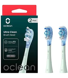 Насадки для зубної щітки Oclean Ultra Gum Care Brush 2шт UG01 G02 Green - мініатюра 2